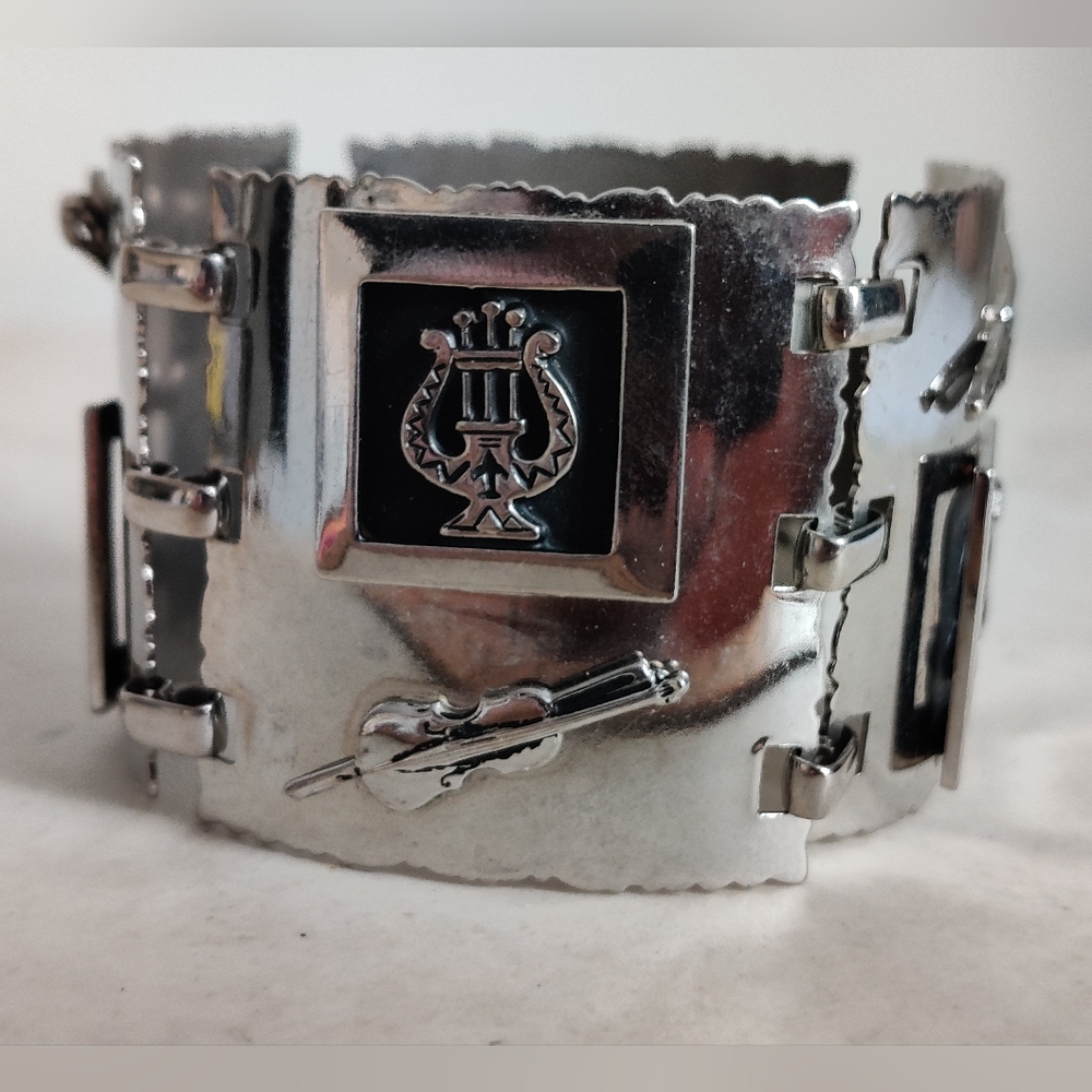 Vintage Musical Instruments Panel Bracelet - Picture 13 of 13